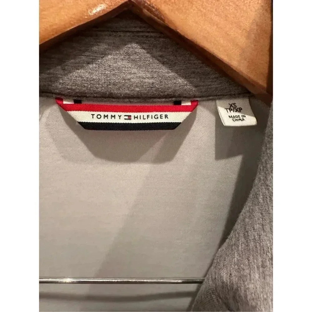 Tommy Hilfiger Moto‎ Grey Long Sleeve Jacket Sz XS - Picture 6 of 10